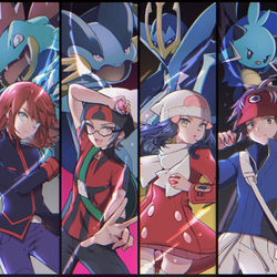 This is a pixiv picture whose title is 水組.