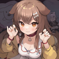 This is a pixiv picture whose title is 戌神ころねちゃん.