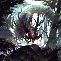 This is a pixiv picture whose title is 畏怖の存在.