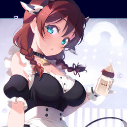 This is a pixiv picture whose title is 🍞エマ「は～いミルクのお時間ですよ～ご主人様💕」.