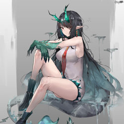 This is a pixiv picture whose title is DUSK.