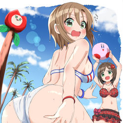 This is a pixiv picture whose title is 後ろのくい込みが気になっちゃう李衣菜.