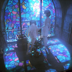 This is a pixiv picture whose title is 夜.