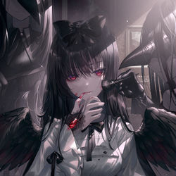 This is a pixiv picture whose title is Darkness.