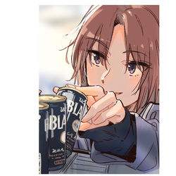 This is a pixiv picture whose title is 夏紀先輩はブラック派.