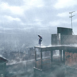 This is a pixiv picture whose title is 涙雨.