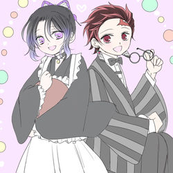 This is a pixiv picture whose title is ＊コラボの炭しの＊.