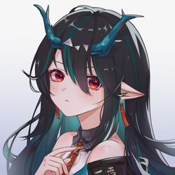 This is a pixiv picture whose title is 摸了夕的头像w.