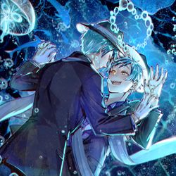 This is a pixiv picture whose title is twst腐 ジェイフロ🐬🦈.