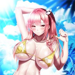 This is a pixiv picture whose title is ほのか水着.