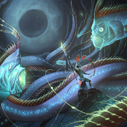 This is a pixiv picture whose title is リュウグウノツカイ使い.