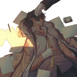This is a pixiv picture whose title is Not time to rest....