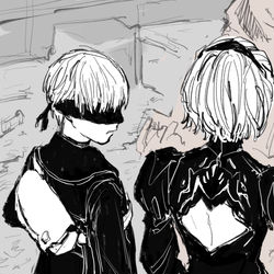 This is a pixiv picture whose title is オートマタ落書き.