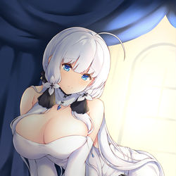 This is a pixiv picture whose title is 【アズレン】女神のお誘い【イラストリアス】.