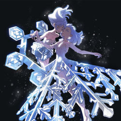This is a pixiv picture whose title is ❄️𝓢𝑛𝑜𝑤 𝑐𝑟𝑦𝑠𝑡𝑎𝑙.