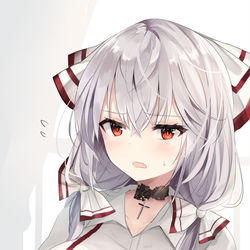 This is a pixiv picture whose title is おさげ妹紅.