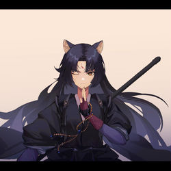 This is a pixiv picture whose title is 明日方舟 嵯峨.