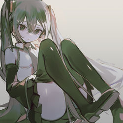 This is a pixiv picture whose title is ニーハイの日.