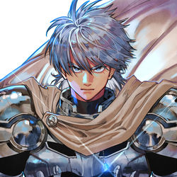 This is a pixiv picture whose title is 魔剣戦士.