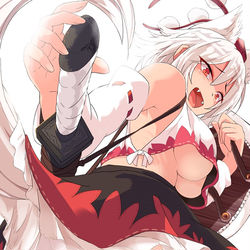 This is a pixiv picture whose title is メスガキ椛.