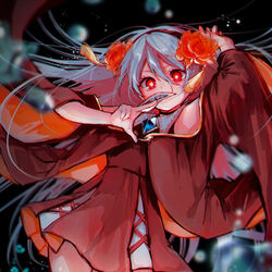 This is a pixiv picture whose title is 巫女.