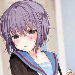 This is a pixiv picture whose title is 「離して..」.