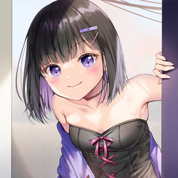 This is a pixiv picture whose title is 【隣人はえっちな美少女⑦】.
