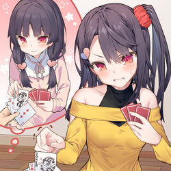 This is a pixiv picture whose title is トランプでいつもこの手にひっかかる.