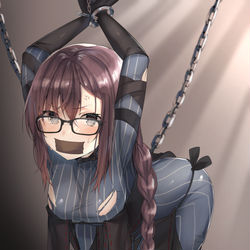 This is a pixiv picture whose title is 拘束虞美人さん…！！！！.
