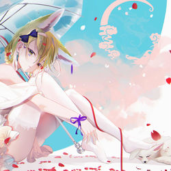This is a pixiv picture whose title is 铃兰.