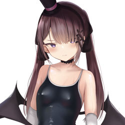 This is a pixiv picture whose title is スク水×手袋×タイツ.