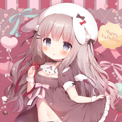 This is a pixiv picture whose title is はっぴーバレンタイン🍫.