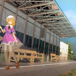 This is a pixiv picture whose title is 车站.