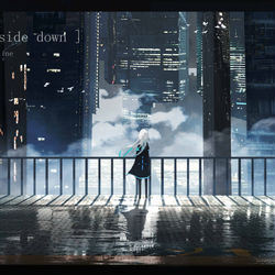 This is a pixiv picture whose title is 倒悬.