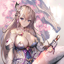 This is a pixiv picture whose title is 龍姫.