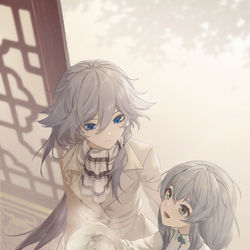 This is a pixiv picture whose title is 立雪做了云吞面.