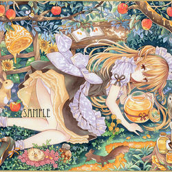 This is a pixiv picture whose title is 如月の森　(バレンタイン・手描き).
