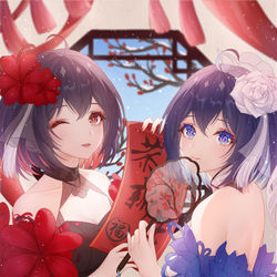 This is a pixiv picture whose title is 双希临门.