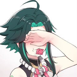 This is a pixiv picture whose title is Xiao's necklace belike.