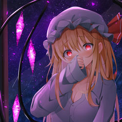 This is a pixiv picture whose title is 彼シャツフランちゃん.