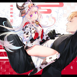 This is a pixiv picture whose title is 新年快乐🐮🐮🐮.