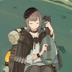 This is a pixiv picture whose title is 吟遊詩人.