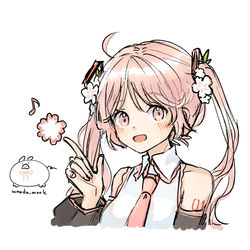 This is a pixiv picture whose title is Sakura miku~~.