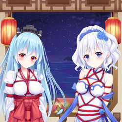 This is a pixiv picture whose title is 西格斯比和吹雪新年捆绑.