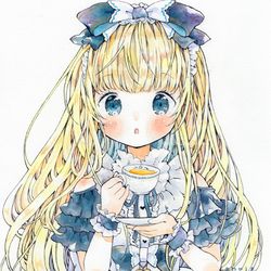 This is a pixiv picture whose title is 黒ありすちゃん.