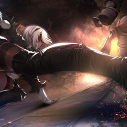 This is a pixiv picture whose title is 2B.