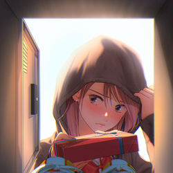 This is a pixiv picture whose title is Happy Valentine's Day.