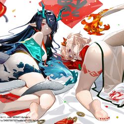 This is a pixiv picture whose title is 新年快乐~.