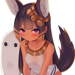 This is a pixiv picture whose title is アヌビスのアヒル座り.