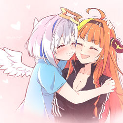 This is a pixiv picture whose title is Hug.